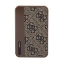 Guess 4G Leather Metal Logo - Power Bank 5000 mAh 15W (brown)