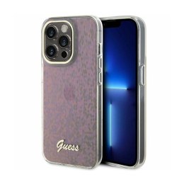 Guess IML Faceted Mirror Disco Iridescent - iPhone 15 Pro Case (pink)