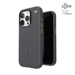 Speck Presidio2 Pro ClickLock & MagSafe - Case for iPhone 15 Pro (Charcoal Grey/Cool Bronze)