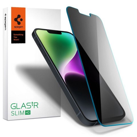 Spigen Glas.TR Slim - Tempered glass with privacy filter for iPhone 14 / iPhone 13 Pro / iPhone 13