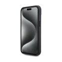 Ferrari Perforated Waves Metal Logo - iPhone 15 Case (Black)