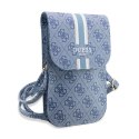 Guess 4G Stripes - Crossbody phone bag (blue)