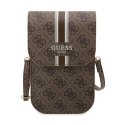 Guess 4G Stripes - Crossbody phone bag (brown)