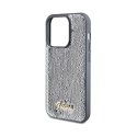 Guess Sequin Script Metal - iPhone 14 Pro Max Case (Silver)