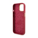 Guess Silicone Script Metal Logo & Frame - iPhone 15 Case (magenta)