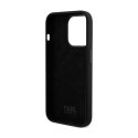 Karl Lagerfeld Silicone Ikonik Metal Pin - iPhone 15 Pro Max Case (Black)