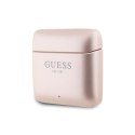 Guess Printed Logo - Bluetooth TWS headphones + charging case (pink)