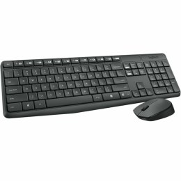 Keyboard and Wireless Mouse Logitech Black Grey (Refurbished A)