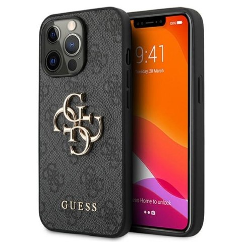 Guess 4G Big Metal Logo - Case for iPhone 13 Pro (Grey)