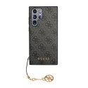 Guess 4G Charms Collection - Case for Samsung Galaxy S23 Ultra (Grey)