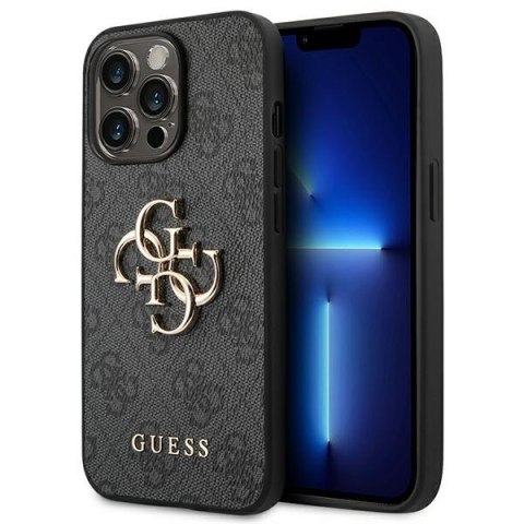 Guess 4G Big Metal Logo Case iPhone 14 Pro (Grey)