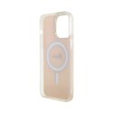 Guess IML Iridescent MagSafe - Case for iPhone 15 Pro (Pink)