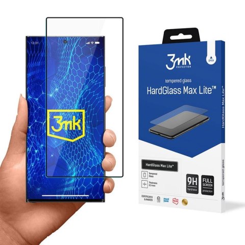 3mk HardGlass Max Lite - Tempered Glass for Samsung Galaxy S24 Ultra (Black)