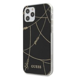 Guess Gold Chain - Case for iPhone 12 Pro Max (Black)