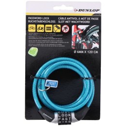 Dunlop - Bicycle Lock with Combination (Blue)