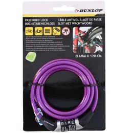 Dunlop - Combination Bicycle Lock (Violet)