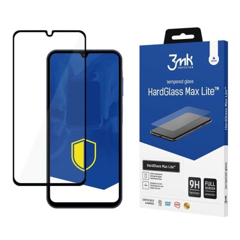 3mk HardGlass Max Lite - Tempered Glass for Samsung Galaxy A15 5G (Black)