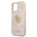 Guess 4G Big Metal Logo - Case for iPhone 12 / iPhone 12 Pro (Pink)