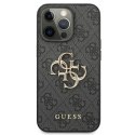 Guess 4G Big Metal Logo - Case for iPhone 13 Pro Max (Grey)