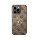 Guess 4G Big Metal Logo - Case for iPhone 15 Pro (brown)