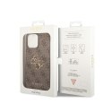 Guess 4G Big Metal Logo - Case for iPhone 15 Pro (brown)