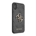 Guess 4G Big Metal Logo - Case for iPhone X (Grey)