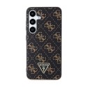 Guess 4G Triangle Metal Logo - Case for Samsung Galaxy S24 (Black)