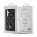 Guess 4G Triangle Metal Logo - Case for Samsung Galaxy S24 (Black)