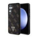 Guess 4G Triangle Metal Logo - Case for Samsung Galaxy S24+ (black)