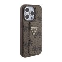 Guess Grip Stand 4G Triangle Strass Logo - iPhone 15 Pro Max Case (brown)