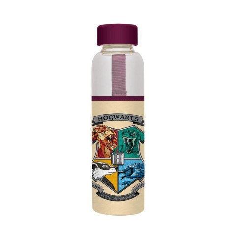 Harry Potter - 500ml glass water bottle (Hogwarts)