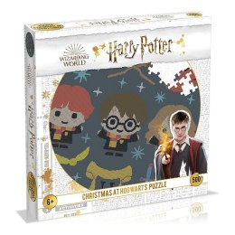 Harry Potter - Puzzles 500 elements in a decorative box (Christmas at Hogwarts)