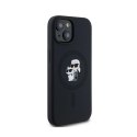 Karl Lagerfeld Silicone Karl & Choupette MagSafe - Case for iPhone 15 Plus / 14 Plus (Black)