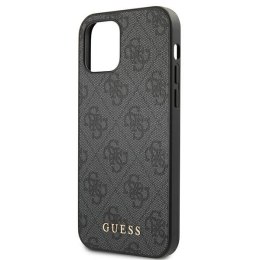 Guess 4G Metal Gold Logo - Case for iPhone 12 / iPhone 12 Pro (grey)