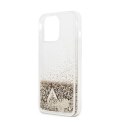 Guess Liquid Glitter Charms - Case for iPhone 13 Pro Max (Blue)