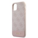 Guess 4G Bottom Stripe Collection - Case for iPhone 11 (Pink)