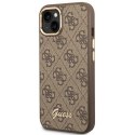 Guess 4G Metal Camera Outline Case - Case for iPhone 14 (Brown)