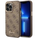 Guess 4G Metal Camera Outline Case - Case for iPhone 14 Pro Max (Brown)