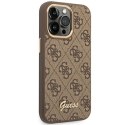 Guess 4G Metal Camera Outline Case - Case for iPhone 14 Pro Max (Brown)