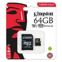 Micro SD Memory Card with Adaptor Kingston exFAT - 128 GB