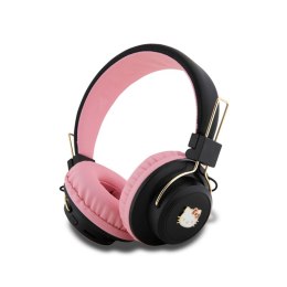 Hello Kitty Metal Logo Round Shape - Bluetooth wireless in-ear headphones V5.3 (pink)