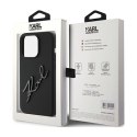 Karl Lagerfeld Silicone Karl Script - iPhone 15 Pro Case (Black)