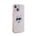 Karl Lagerfeld IML Choupette Head & Monogram - iPhone 15 / 14 / 13 Case (pink)