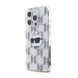 Karl Lagerfeld IML Choupette Head & Monogram - iPhone 15 Pro Case (Transparent)