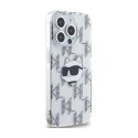 Karl Lagerfeld IML Choupette Head & Monogram - iPhone 15 Pro Case (Transparent)