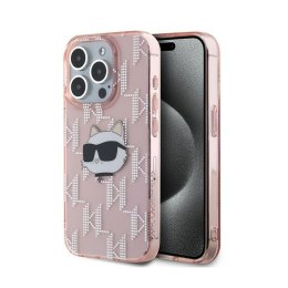 Karl Lagerfeld IML Choupette Head & Monogram - iPhone 15 Pro Case (pink)