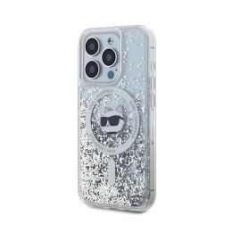 Karl Lagerfeld Liquid Glitter Choupette Head MagSafe - iPhone 13 Pro Case (Transparent)