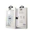 Karl Lagerfeld Liquid Glitter Choupette Head MagSafe - iPhone 15 Plus / 14 Plus Case (Transparent)