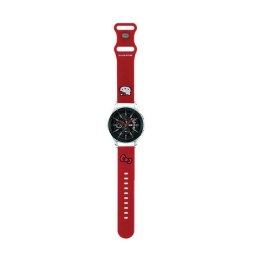 Hello Kitty Silicone Kitty Head - Universal strap for smartwatch 22 mm (red)
