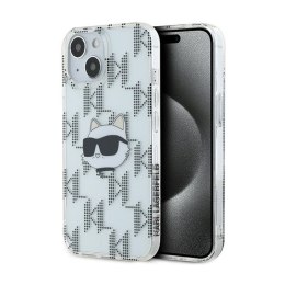 Karl Lagerfeld IML Choupette Head & Monogram - iPhone 15 / 14 / 13 Case (Transparent)